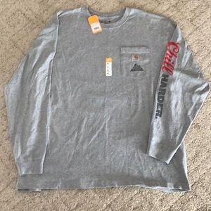 NWT Carhartt Gray Long Sleeve T-Shirt, Size 2XL